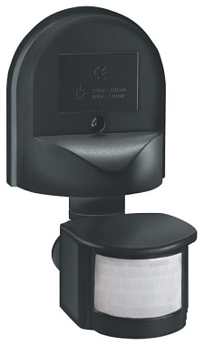 Датчик движения Duwi DD-01 настенный 180° 800Вт 10-420с 5-12м 3-2000Лк IP44 черный 25824 7