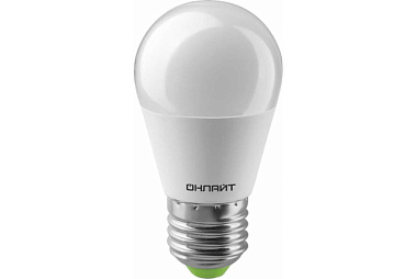 Лампа светодиодная Онлайт Led 8Вт E27 теплый матовый шар 71626 OLL-G45*