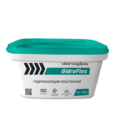 Гидроизоляция Danogips GidroFlex эластичная 3 кг***