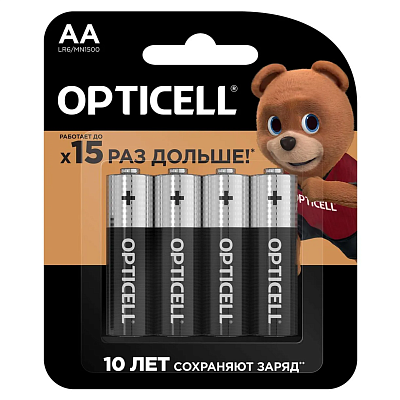 Элемент питания Opticell Basic AA/LR6 4 шт 5051001 1775448
