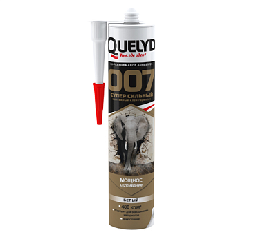 Клей-герметик Quelyd 007 супер сильный белый 290 мл 115769