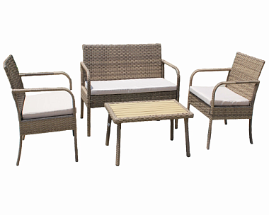 Набор мебели Garden Story Лион коричневый/бежевый SFS011/1