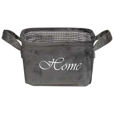 Корзина Handy Home Велюр серый Д210*Ш160*В120 LIS-10 S