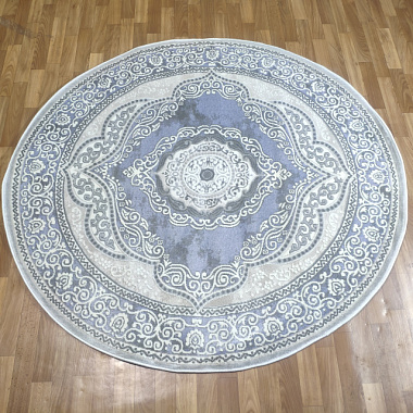 Ковер Авалон Rimma Lux 2*2 м Круг 36868J L.GREY/BLUE