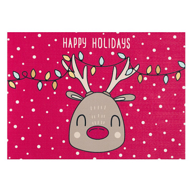 Салфетка Новогодняя на стол Доляна Happy Holidays ПВХ 40*29 см 6851509