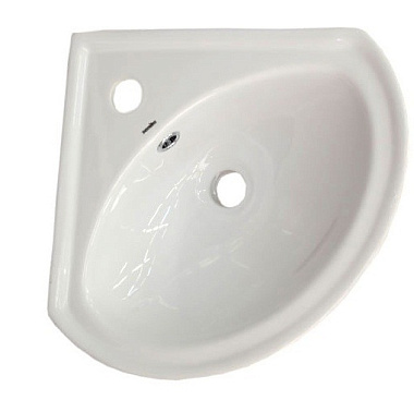 Раковина Sanita Веер угловая белая 36 см.38353