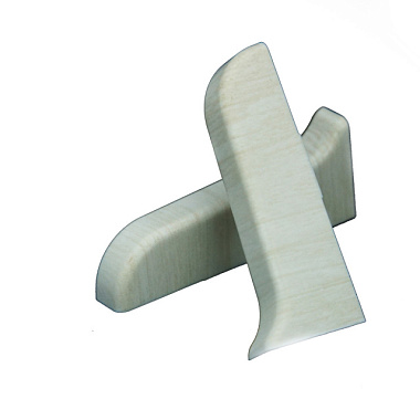 Заглушка Rico Leo для плинтуса ПВХ 174 Береза пара 56 мм 2 шт/уп