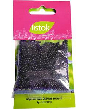 Гидрогель Listok для удержания влаги фиолетовый 20 гр 84689