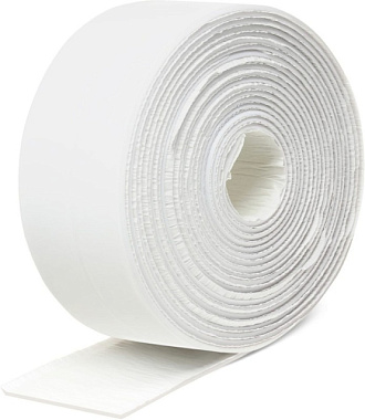 Лента Unibob бордюрная самоклеящаяся для ванн и раковин 38 мм*3,35 м белая 35544