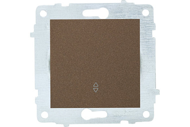 Механизм выключателя Ovivo 1 кл. 10А проходной мокка 600-000219-209