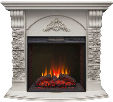 Каминокомплект Real Flame Athena GR STD/EUG/25/25'5 WT + Evrika 25,5 LED