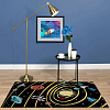 Ковер Color 0,8*1,5 м прямоугольник H551A BLACK/YELLOW
