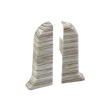 Заглушка Rico Leo для плинтуса ПВХ 108 Липа амурская пара 56 мм 2 шт/уп