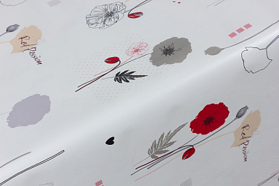 Клеенка Borsa Camelia Россо 140 см 408/7