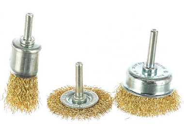 Набор щеток Cutop Profi для дрели латун витая проволока чашки 25/50 мм плоская 50 мм 3 шт 82-926