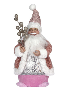 Фигурка Феникс-Презент Дед Мороз новогодняя с LED подсветкой 16*14*33 см 92546