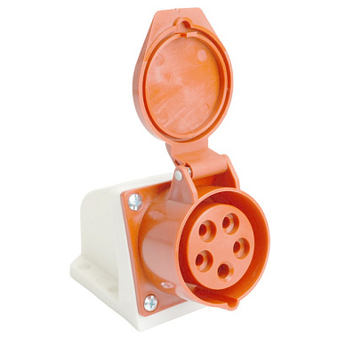Розетка Stekker силовая стационарная CEE ST-115 3P+PE+N 16А 380В IP44 RST16-115-44 49435