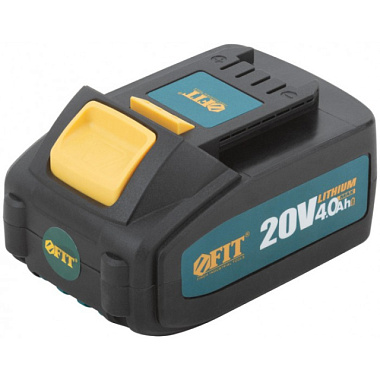 Батарея аккумуляторная Fit 20 В Li-Ion 4,0 Ач 0,7 кг индикатор заряда коробка 79936***