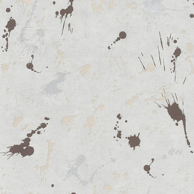 Обои МОФ Дроп бумажные дуплекс с пал. зол. и сер. черно-белый 0,53*10,05 м 6308-1