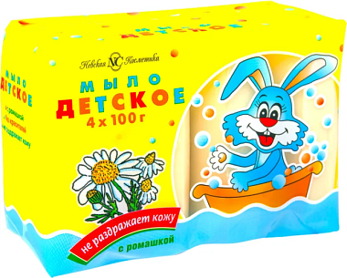 Мыло Невская косметика Детское с экстрактом ромашки 4*100 г