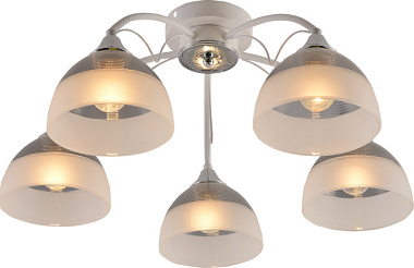 Люстра Schaffner Agudo 3535-5 WH+CR 5*E27 60 Вт 58*24 см