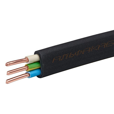 Кабель Альфакабель ВВГ-Пнг(А) 3*2,5 ОК N PE 0,66 кВ бухта 10 м 45990 ак*