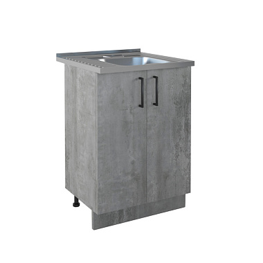 Стол под мойку Eva Gold Цемент светлый 600