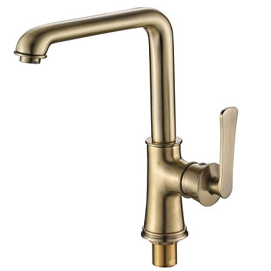 Смеситель Rush Flores для кухни с высоким изливом бронза FLB0835-28