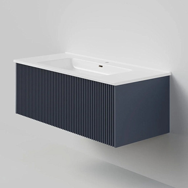 Тумба La Fenice Terra Blu grigio под раковину 100 см синий матовый FNC-01-TER-BG-100