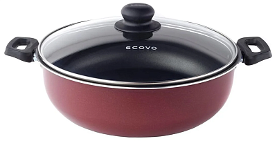 Жаровня Scovo Expert антипригарная 2 ручки ст.крышка 26 см СЭ013