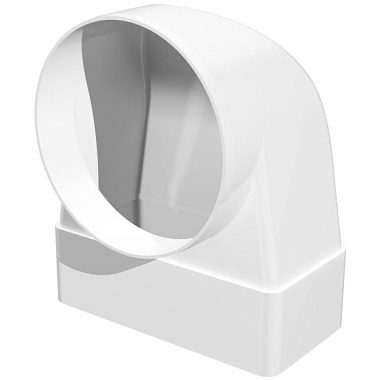 Соединитель угловой 90° Era плоского воздуховода с круглым пластик 55*110/D100 511СК10КП