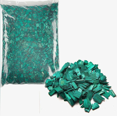 Щепа декоративная зеленая 60 л