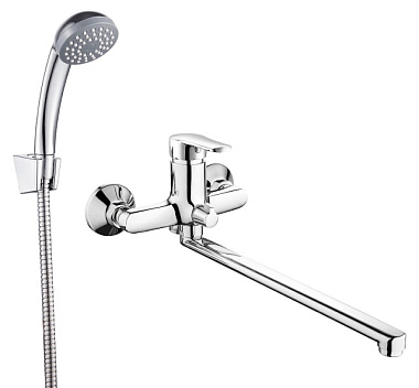 Смеситель Voda Drop для ванны излив 325 мм с аксессуарами DP31