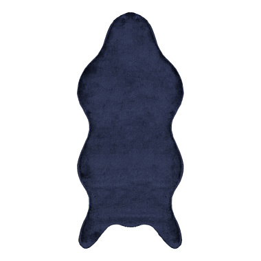 Ковер-шкура Vitrin 0,8*1,5 м 4086 PLAIN NAVY BLUE