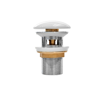 Выпуск Iddis Optima Home белый для умывальника с переливом OPHWS0Wi88