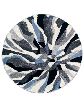 Ковер Reggi Круг 1*1 м WHITE/L.BLUE L266A