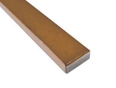 Бордюр Росмозаика керамический золото матовый 20*600 мм БК 218