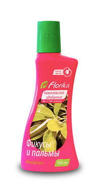 Удобрение Florika Для фикусов и пальм минеральное жидкое 0,3 л