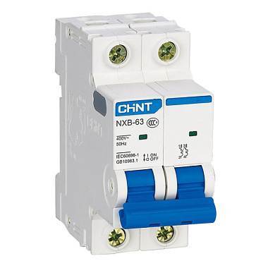 Выключатель Chint автоматический модульный 2п C 16А 4.5кА NXB-63S (R) 296788 1609255