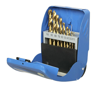 Набор Практика Мастер сверла по металлу в металлической кассете 1-10 мм 10 шт 911-956