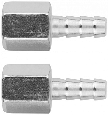 Адаптер-соединитель Fit елочка 8 мм внутрення резьба 1/4" 2 шт 81275