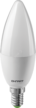 Лампа светодиодная Онлайт Led 10Вт Е14 белый матовая свеча 61957 OLL-C37