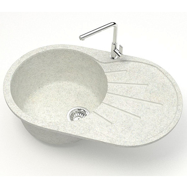 Мойка Aquadream каменная белый гранит матовая 110/Q15