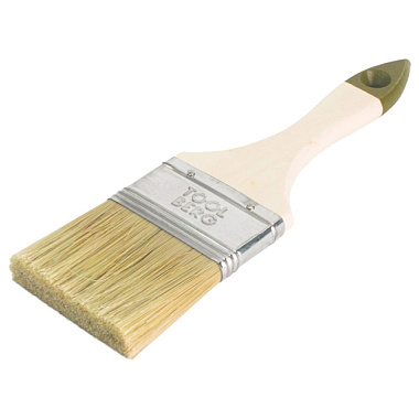 Кисть Toolberg Микс Стандарт плоская смешанная щетина дер рукоятка 63 мм 0111214