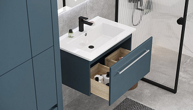 Тумба Velvex Posse 75 подвесная к раковине 234336 tp.POS.OSK.75.1Y верде/дуб золотой