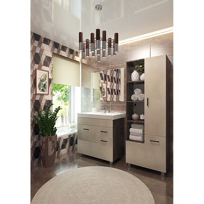 Зеркало Eva Gold Catherine 80 белый камень