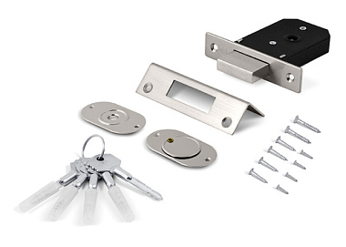 Замок Palladium врезной 0156F никель 45 мм /30