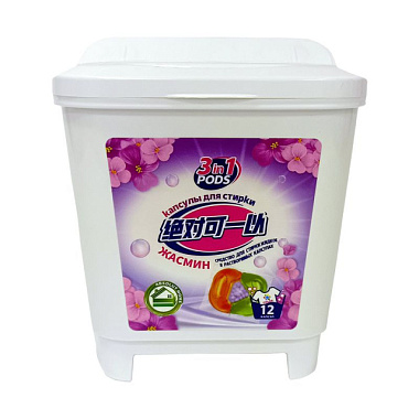 Капсулы для стирки Absolut Home Жасмин с сухим кондиционером 10 г 3 в 1 12 шт