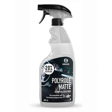 Полироль-очиститель пластика Grass Polyrole Matte vanilla матовый блеск 600 мл 110395 