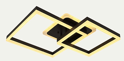 Светильник светодиодный MaxLight Decor 4010 Black управляемый 150W 3000-6500K 780*560 мм